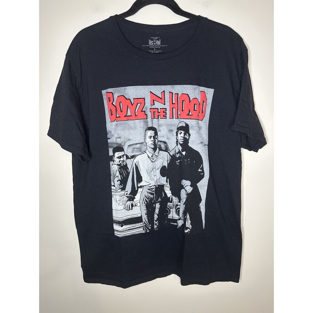 Boyz N The Hood Black T Shirt Adult Size Large Ice Cube 90’s Hip hop #1110